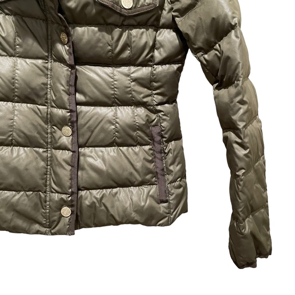 Vince Camuto Short Down Puffer Jacket Green Size XS - Picture 3 of 10